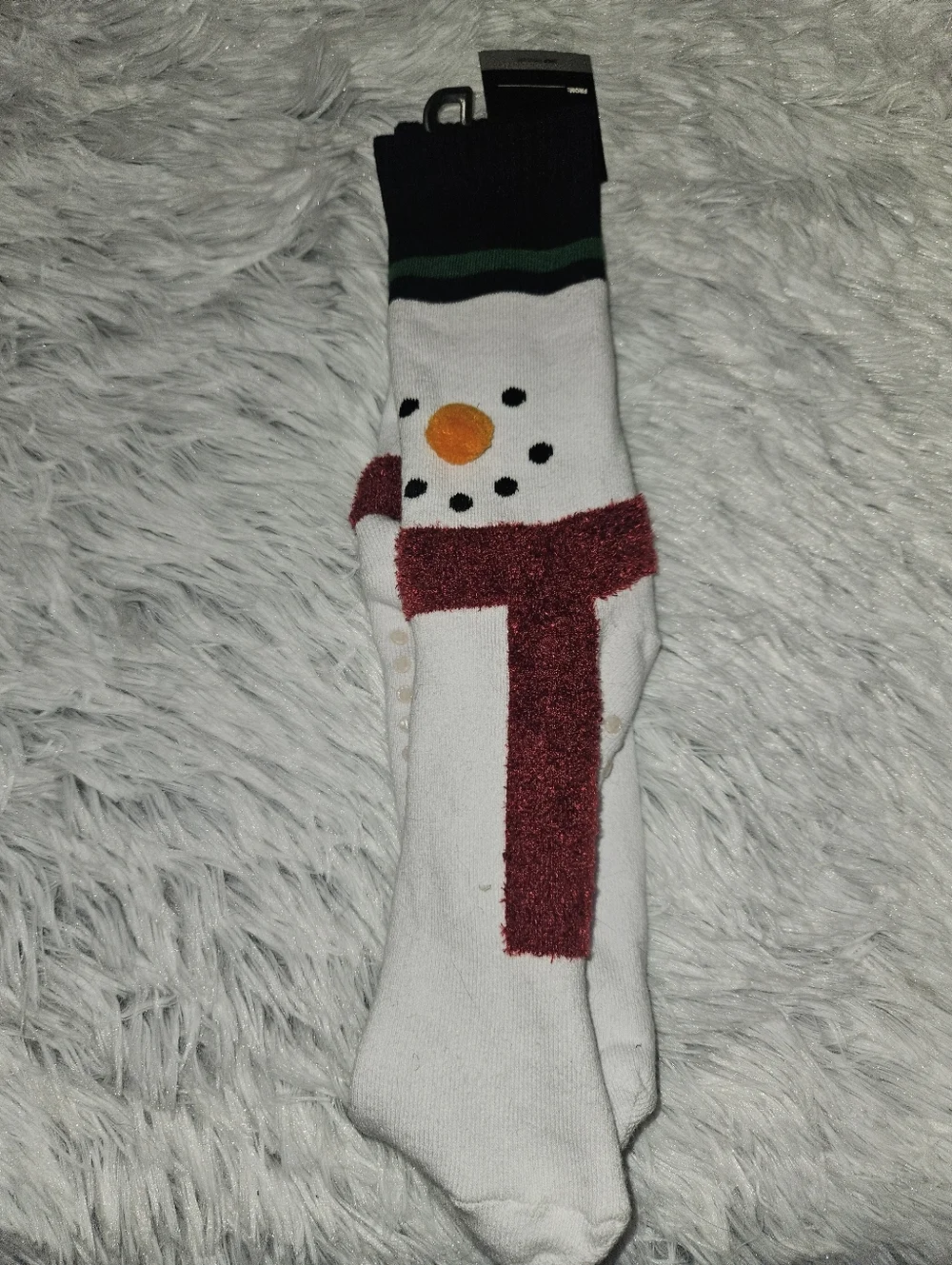 Joe Boxer Snowman Crew Socks w/ Grippers • Men’s 10–13 • NWT Cozy Holiday Socks